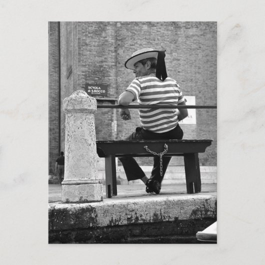 Carte postale Venetian Gondolier (Devant)