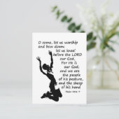 Carte Postale venez adorer et nous agenouiller (Debout devant)