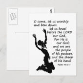 Carte Postale venez adorer et nous agenouiller (Devant / Derrière)