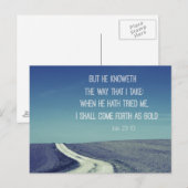 Carte Postale Venez comme la Bible d'or Verse Citation (Devant / Derrière)