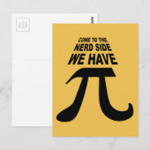 Carte Postale Venez Dans Le Côté Sombre Nous Avons Pi (Devant / Derrière)