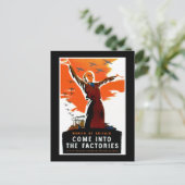 Carte Postale Venez Dans Les Usines (Debout devant)