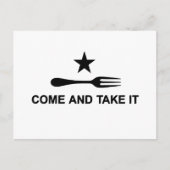 Carte Postale Venez et prenez-le Fourche (Devant)