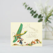 Carte Postale Venez juste vous déposer pour vous souhaiter un jo (Debout devant)