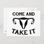 Carte Postale Venez le prendre (Devant / Derrière)