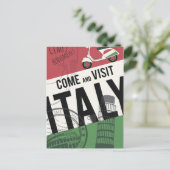 Carte Postale Venez visiter l'Italie (Debout devant)