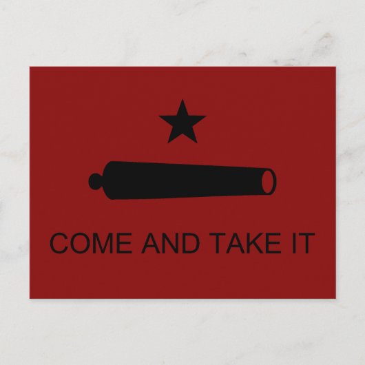 Carte Postale Venez-y le prendre ! Drapeau de bataille de l'État (Devant)