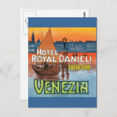Carte Postale Venezia Hotel Royal Danieli (Devant / Derrière)