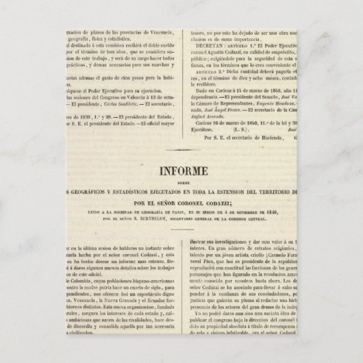 Carte Postale Venezuela 2 (Devant)