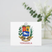Carte Postale VENEZUELA - emblème/blason/drapeau/symbole (Debout devant)