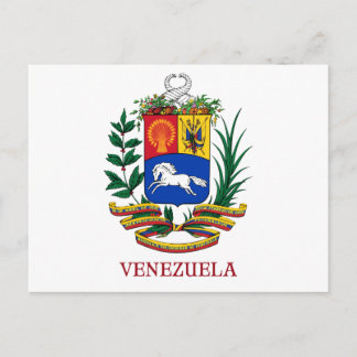 Carte Postale VENEZUELA - emblème/blason/drapeau/symbole