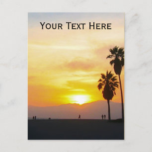Carte Postale Venice Beach California Sunset Souvenir