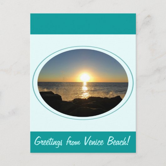 Carte Postale Venice Beach Sunset 2 (Devant)