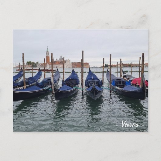 Carte Postale Venice Gondola (Devant)