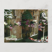 Carte Postale Venice Gondolier Voyage Souvenir (Devant)