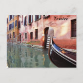 Carte Postale Venice Italie Canal Gondola (Devant)