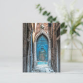 Carte postale Venice Italie Porte bleue (Debout devant)