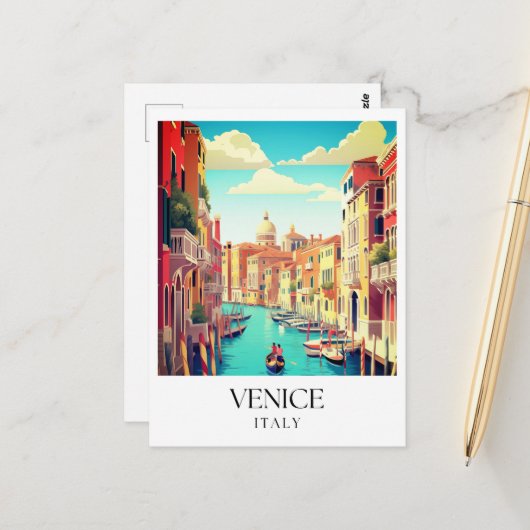 Carte postale Venice Italie Travel (Devant/Arrière en situation)