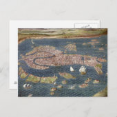 CARTE POSTALE VENICE : MAP, 16TH CENTURY (Devant / Derrière)