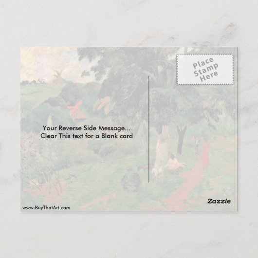 Carte Postale Venir Et Partir Par Eugene Henri Paul Gauguin (Dos)