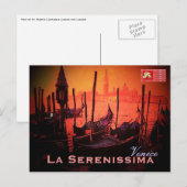 Carte postale Venise (Devant / Derrière)