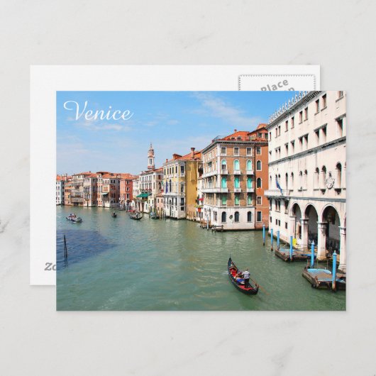 Carte postale Venise (Devant / Derrière)
