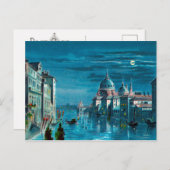 Carte Postale Venise au clair de lune (Devant / Derrière)
