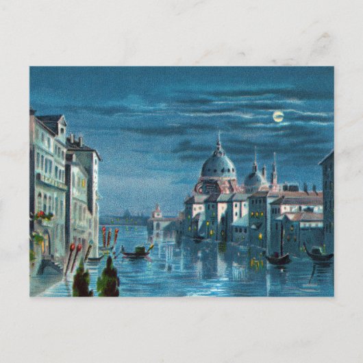 Carte Postale Venise au clair de lune (Devant)