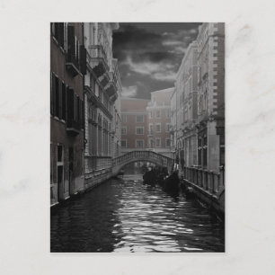 Carte Postale Venise en noir et blanc