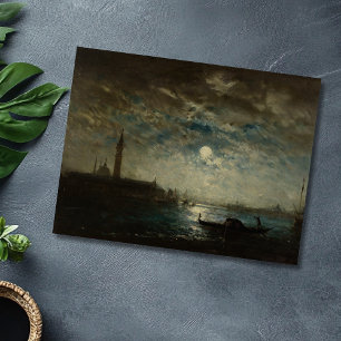 Carte Postale Venise et le Campanile au Clair de Lune