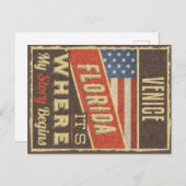 Carte Postale Venise Floride (Devant / Derrière)