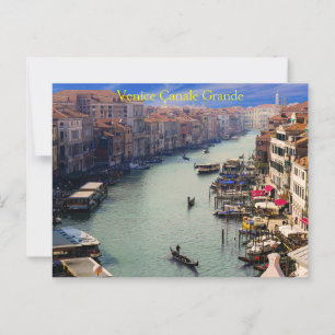 Carte Postale Venise - Grande Canale Italie