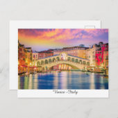 Carte Postale Venise Italie (Devant / Derrière)