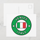 Carte Postale Venise Italie (Devant / Derrière)
