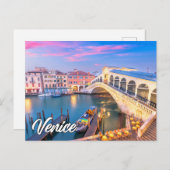 Carte Postale Venise, Italie (Devant / Derrière)