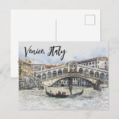 Carte Postale Venise, Italie (Devant / Derrière)