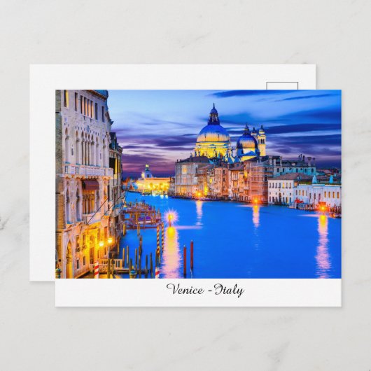 Carte Postale Venise Italie (Devant / Derrière)