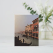 Carte Postale Venise Italie Canal et Gondolas Peinture (Debout devant)