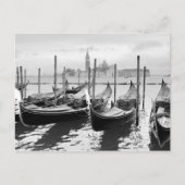Carte Postale Venise Italie paysage noir et blanc (Devant)