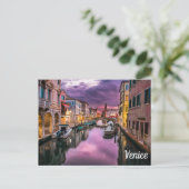 Carte Postale Venise Italie Texte et Image de modèle (Debout devant)