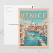 Carte Postale Venise, Italie Vintage voyage (Devant / Derrière)