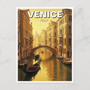 Carte Postale Venise Italie Voyage Souvenir Peinture