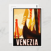 Carte Postale Venise Italie voyage vintage (Devant / Derrière)