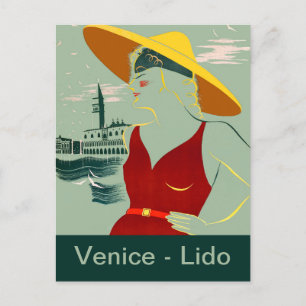 Carte Postale Venise, Lido