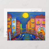 Carte postale Venise Lune (Devant / Derrière)
