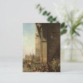 Carte Postale Venise : Piazza di San Marco et Colonnade (Debout devant)