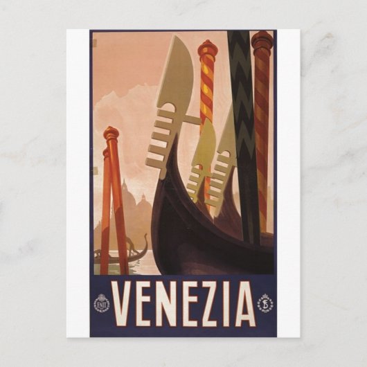 Carte Postale Venise poster de voyage 1920 Venise, Italie (Devant)