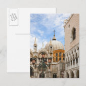 Carte Postale Venise, Vénétie, Italie - Les oiseaux sont perchés (Devant / Derrière)