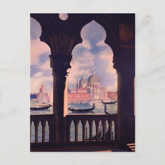 Carte Postale Venise Vintage Italie Voyage (Devant)
