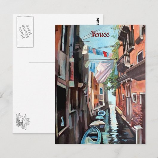 Carte postale vénitienne (Devant / Derrière)